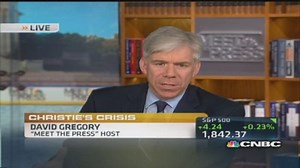 Meet the Press's Gregory: 'Big blow' for Christie