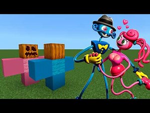 Poppy Playtime KISS Mommy Long Legs X Daddy Long Legs Addon in MINECRAFT!