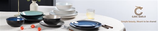 Modern Ceramic Dinnerware Sets: Glaze Transformation Collection
