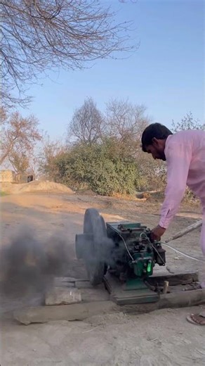 Flying Bike Tyre Crashes Into Old Room 😱 Crazy Diesel Engine Experiment | Real Village Test#yt