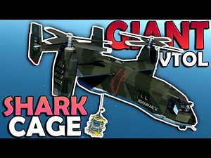 GIANT VTOL Pulls SHARK CAGE From The Ocean Floor! - Stormworks Gameplay