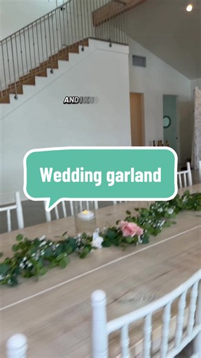 Wedding tables don’t have to be complicated to look beautiful. I found this faux floral garland and it instantly makes a plain table look elegant. It comes in several colors (I grabbed white and pink) and even has baby’s breath mixed in. Perfect for weddings, showers, or events. I linked it if you want to see it. #weddingdecor #bridetobe #weddingtable