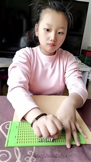 How Blind Kids Write the Alphabet 🤯