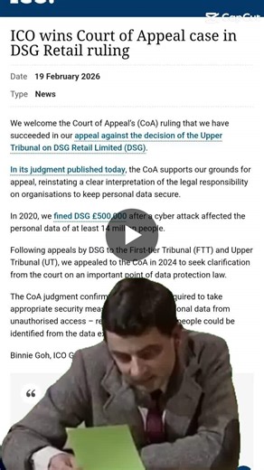 ICO Wins Appeal in DSG Retail Data Breach Case | Stephen Thomas 🇬🇧 posted on the topic | LinkedIn