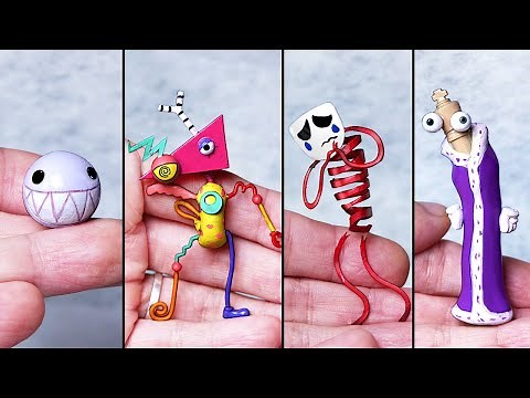 Making THE AMAZING DIGITAL CIRCUS: PILOT Sculptures 3 - Bubble & Zooble & Gangle & Kinger