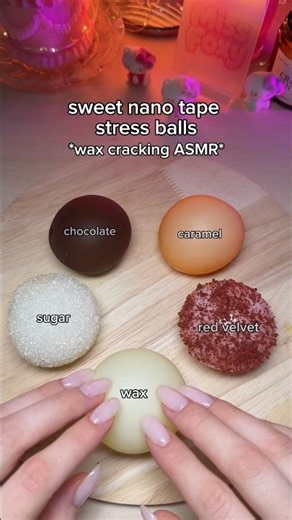 dessert nano tape squishies ASMR🧁 #asmr #squishy #asmrforsleep