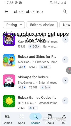 all robux free coins get apps are fake don't install these apps don't get robux coin in roblox