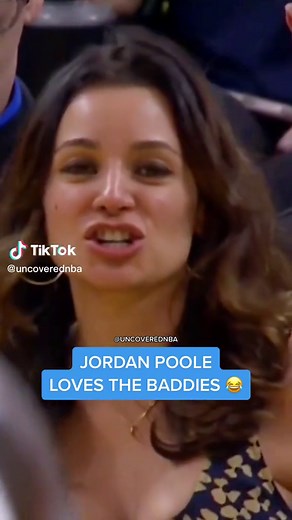Jordan Poole really turns into prime MJ when there’s a baddie courtside 🤣🪣 #nba #warriors #nbaedits #jordanpoole #baddies #nbatiktok #basketball