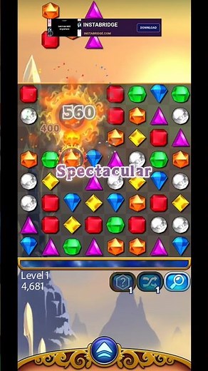 I couldn't sleep so here is this #bejeweled #classic #mobile #gems #matching #popcap #combo #shiny
