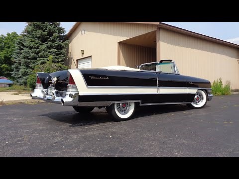 1956 Packard Caribbean Convertible in Black & White & Ride on My Car Story with Lou Costabile