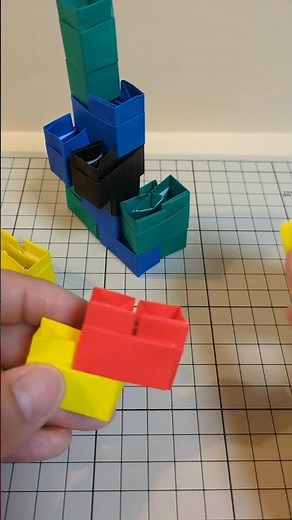 折り紙でレゴ作ってみた#shorts #origami #lego