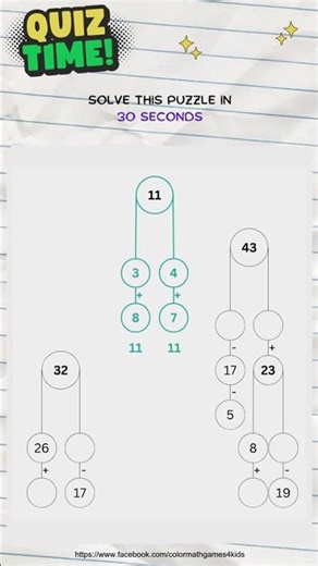 Math games for your kids at the spare time - Puzzle 17