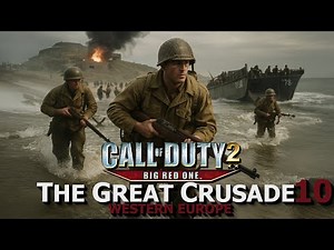 Call of Duty 2 Big Red One: The Great Crusade HARD Gameplay