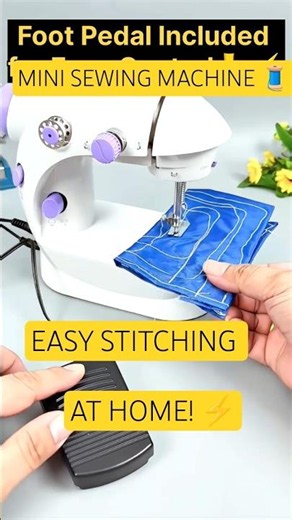 Portable Mini Sewing Machine 🧵 | Mini Electric Stitching Machine #shorts