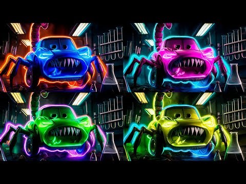 Lightning McQueen Eater🆚Spyder Pizza Cars 🆚 Coffin Dance Song