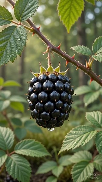 🫐 Blackberry Life Cycle 🌱 From Fruit to Plant! #Shorts