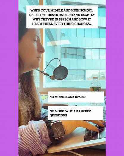 If your older speech students aren’t motivated and excited to come to speech…it is because you are not incorporating 4 simple things into your speech sessions (and that is why you are spending hours trying to find age-appropriate activities that are still missing the mark). Every session should be resulting in ✅ Students participating ✅ Students understanding the relevance ✅ Students making progress ✅ Students having FUN! My free training will show you how to get your older speech students motiv