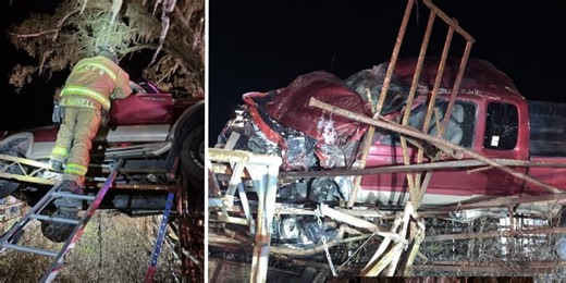 Crews rescue truck driver after iPhone sends automatic crash notification in Columbia County