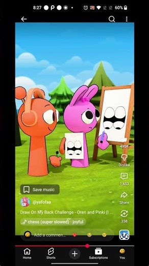 Draw On My Back Challenge - Oren and Pinki (Incredibox Sprunki)