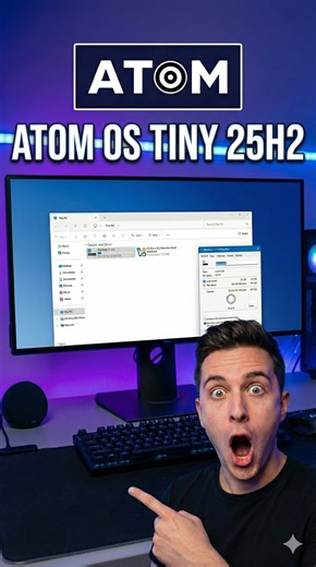 NE JETEZ PAS VOTRE VIEUX PC ! Installez Atom OS 25H2, la version de Windows 11 ultra-légère qui va transformer votre ordinateur. ⚡ Pourquoi passer à Atom OS ? 🚀 Performances extrêmes (FPS boostés) 🧹 Windows 11 épuré (sans bloatwares) 💻 Idéal pour tous les PC (Gamer ou Bureautique) 👇 Le tuto complet et le lien de téléchargement ici : 🔗 https://youtu.be/6swZ8Id6yx4 #Windows11 #PCGaming #Tech #AstucePC #Informatique #Tuto #AtomOS #WindowsLite #OptimisationPC #LowSpecGamer #WindowsMod #OS #Pour