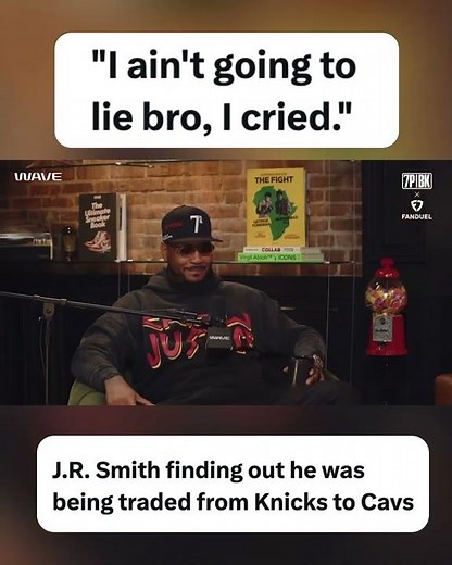 J.R. Smith opened up on being traded by the Knicks to the Cavs 💔 (via @7pminbrooklyn/IG)