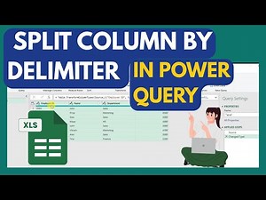 How To Split Column By Delimiter In Power Query #powerqueryeditor #exceltutorial #excel