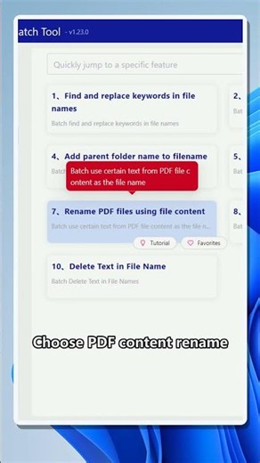 Batch rename PDF files using the first line of text