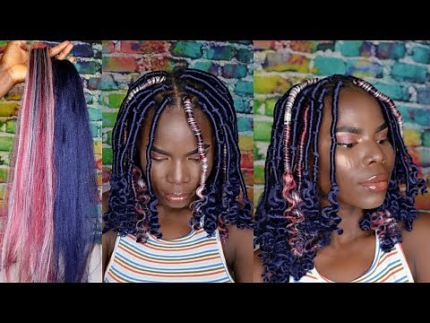 HOW TO: DIY Faux locs With Kanekalon Braiding Hair | Faux Locs With Curly Ends | vivian