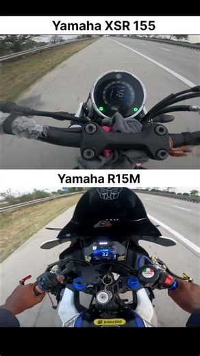 Yamaha XSR 155 VS R15M #viral #shortsfeed #trending #youtubeshorts #explore