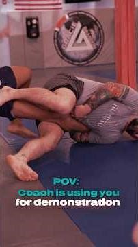 When the coach uses you for demonstration 🤣 #bjj #jiujitsu #jiujitsutips #martialarts