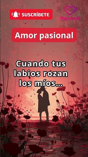 Cuando tus labios rozan los míos…💖 Frases de amor (Digi Love AI) #frasesdeamor