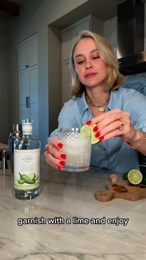 Becca Tobin | In honor of getting back into routine, I’m making my favorite @21seeds Cucumber Jalapeño Spice Queen Cocktail. #ad | Instagram