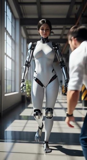 Humanoid Robot Motion Process Test Watch This Amazing Robot In Action #robot #AI #Tech