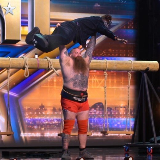 Strongman Matthew Riddall lifts KSI, Amanda Holden and Ant & Dec!