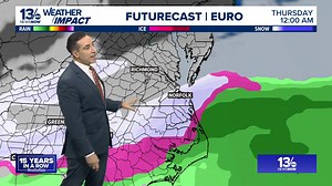 Finally made it above freezing, temps tonight though will lead to slick spots developing once again by Tuesday morning. Watching for some minor wintry weather potential to the north Tuesday night, and again Wednesday night for more of the area. Here's a look 👇 #weather #WeatherUpdate #weatherforecast #hamptonroads #norfolk | Tim Pandajis