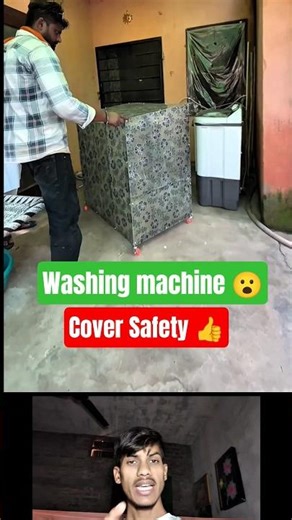 Plastic Washing Machine Cover | Waterproof Dust Protection #shorts