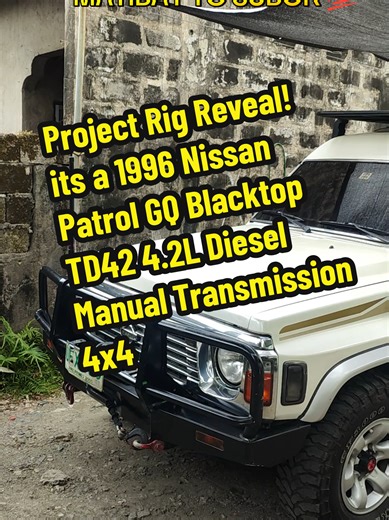 Unfinished Project Reveal 2 Years Progress 😅 its a 1996 Nissan Patrol GQ 4x4 Manual Transmission Pullout King to marami ng hinakot na Unit 😅 Abangan sa Susunod na Kabanata LF Sponsor ng Tires baka naman may magpapa Testing diyan ng Brand nila Pwede nating subukan sa Project Goliath natin haha 🤣 #Teambusogoffroaders #4x4 #nissanpatrol #nissanpatrol4x4 #overlanding