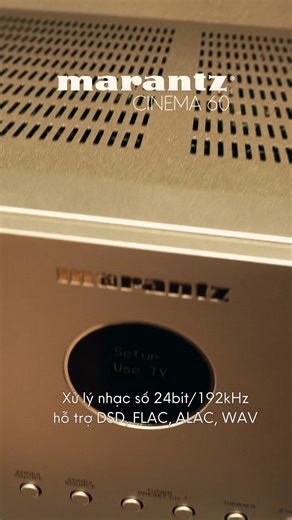 Cinema 60 là mẫu A/V Receiver 7.2 kênh, với thiết kế vẻ ngoài đổi mới, mang nhiều hơn phần sang trọng và tinh tế từ Marantz. Sở hữu những công nghệ âm thanh và hình ảnh tiên tiến nhất, kết hợp với công nghệ mạch HDAM độc quyền từ Marantz, Cinema 60 sẽ mang đến không gian giải trí đặc sắc và ngoạn mục cho người dùng. #audio #audiophile #marantz | Đông Thành - Hòa Phúc Audio