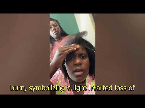 Origin of 'Mama Dat Burn' Meme? The Original TikTok Video About A Girl Getting A Silk Press