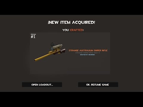 How to Craft an Australium Sniper Rifle in TF2