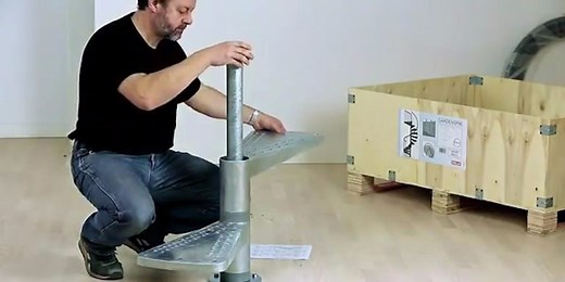 This kit lets you build your own spiral staircase