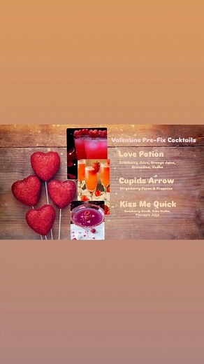 2 people $60 with drink and dessert. Alcohol is extra. we will be closing at 2 PM on Friday Valentine’s Day and reopening at 3 o’clock for the Valentines limited menu. we will be doing pizzas and wings to go only from 3 to 8. Please make reservations to guarantee your seats. | The Hive Restaurant