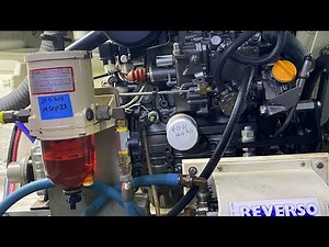 Fuel Filter change on the Yanmar engine.