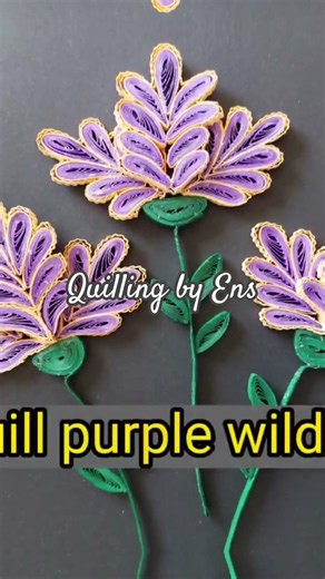 Cute Quilled Purple flowers #diy #art #quillingart #diy #trending #shorts #viral #quilling #handmade