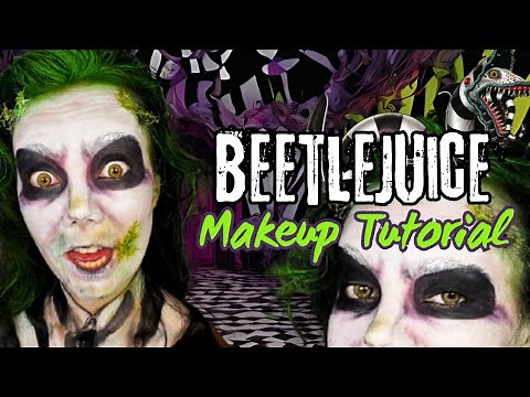 Easy Beetlejuice Halloween Makeup Tutorial | Simple Step-by-Step for Beginners