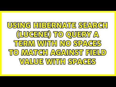 Using Hibernate Search (Lucene) to query a term with no spaces to match against field value with...