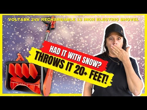 Voltask 24V Cordless Snow Shovel Review: Light & Mighty!