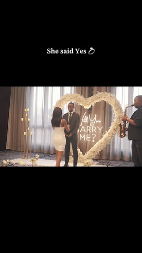 Heart Backdrop Engagement Surprise 💍