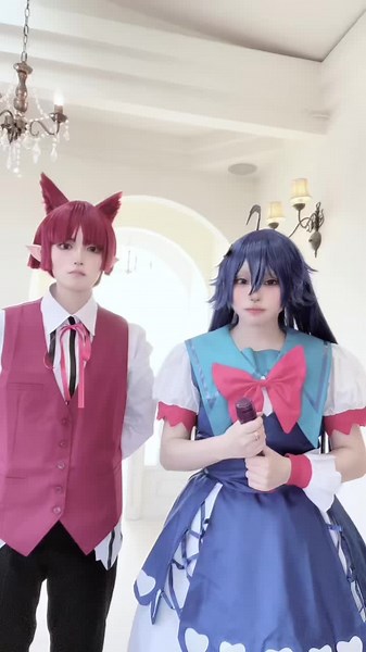 入るタイミング全然掴めなくて笑っちゃった😂 オペラさん→@たおやか #魔入りました入間くんコスプレ #イルミちゃんコスプレ #オペラさんコスプレ