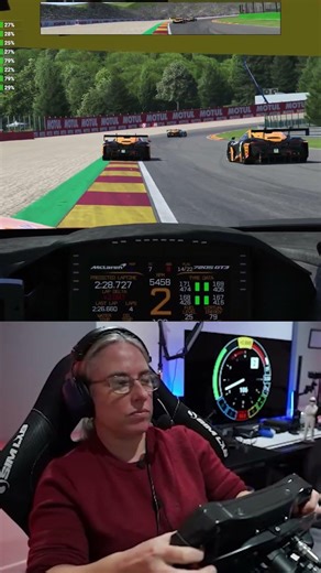 The death stare of a female sim racer!